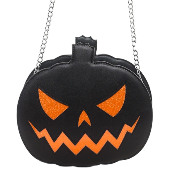 Sourpuss Sparkle Pumpkin Purse - Picture 3 of 5